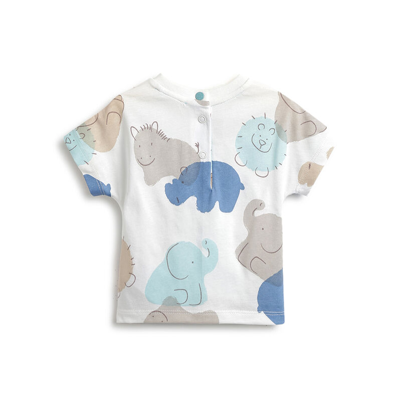 Boys Light Green T-shirt with Short Pants image number 1